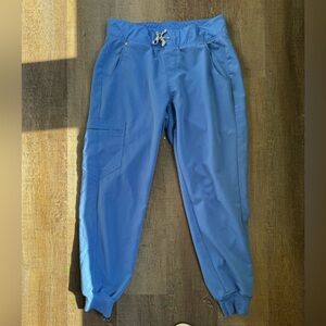 Figs Women's Ceil Blue Joggers small petite